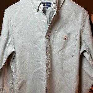 Polo by Ralph Lauren Men's Green Button-Down Shirt